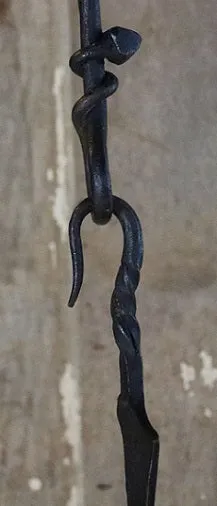 Trammel Heart Finial and Four Arm Candle Holder
