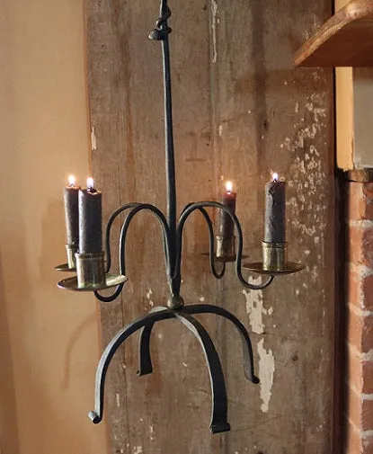 Trammel Heart Finial and Four Arm Candle Holder