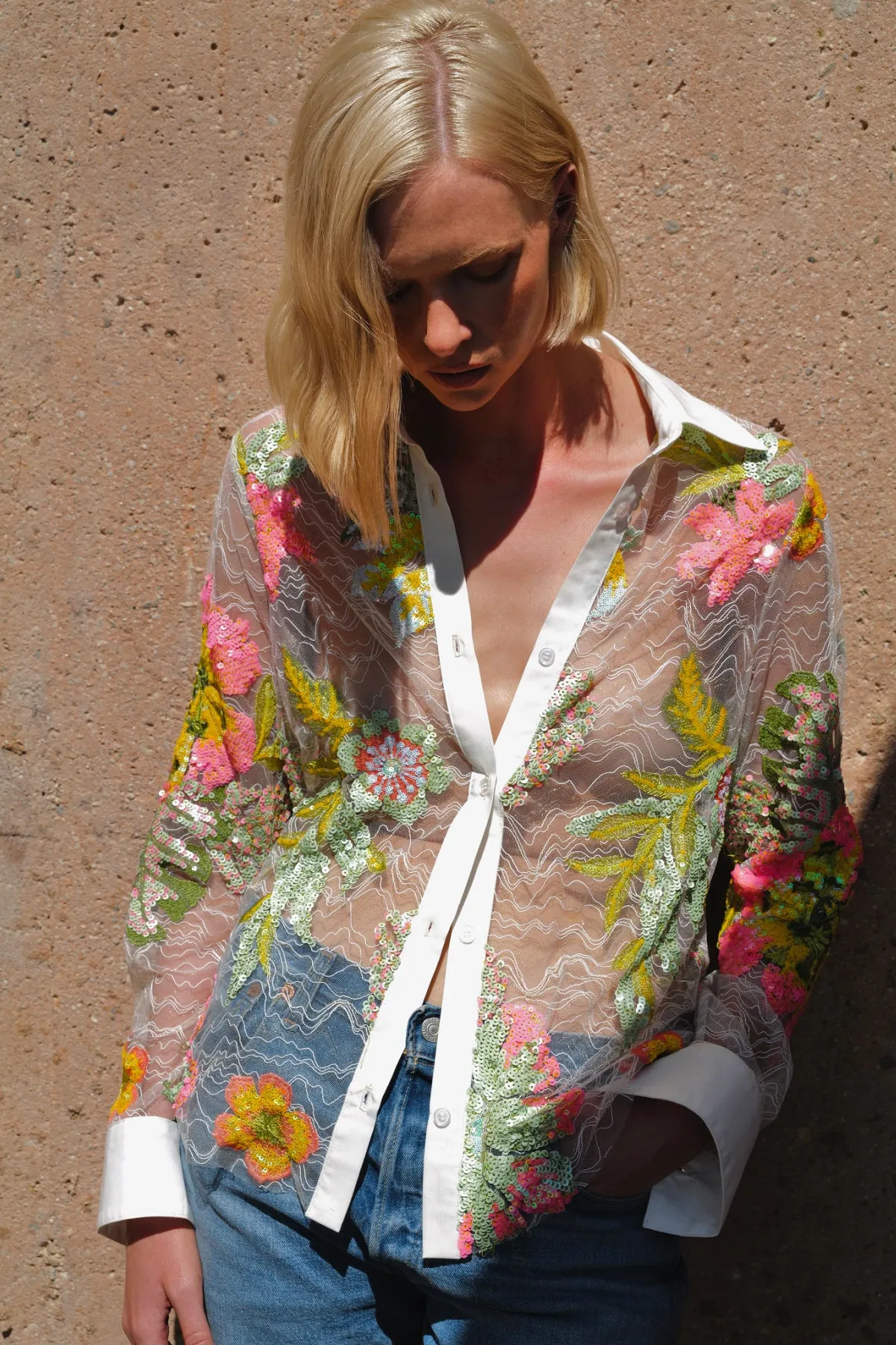 Tropical Lace Shirt