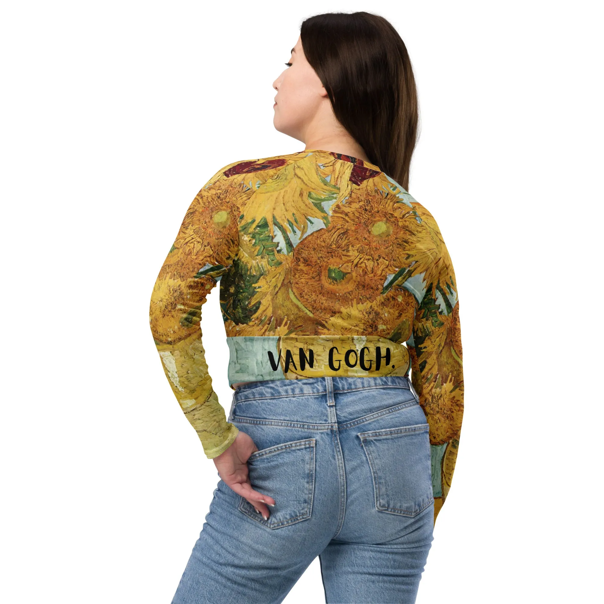 Van Gogh Inspired Sunflowers Women's Crop Top