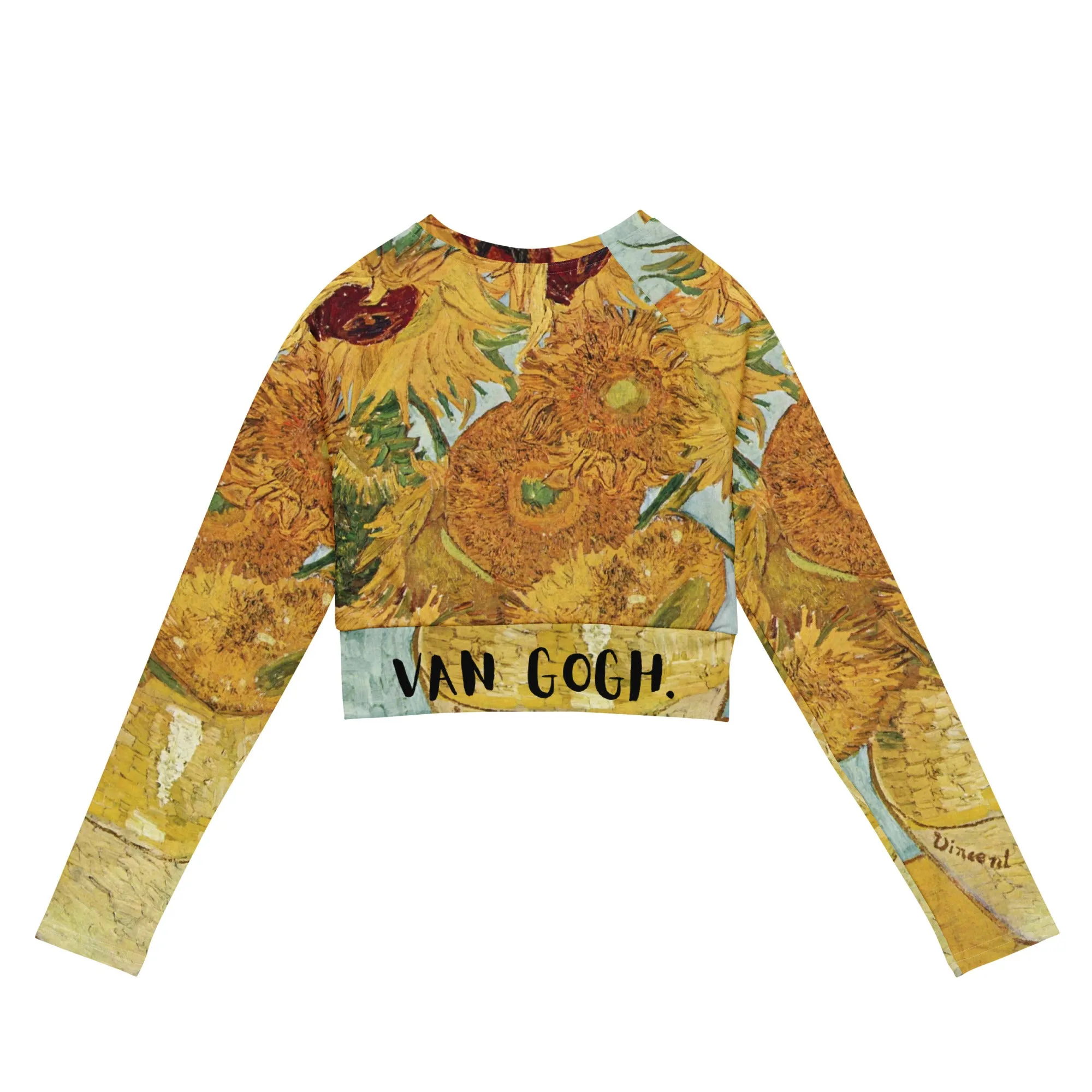 Van Gogh Inspired Sunflowers Women's Crop Top