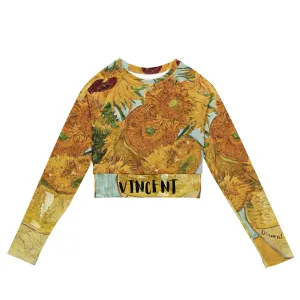 Van Gogh Inspired Sunflowers Women's Crop Top