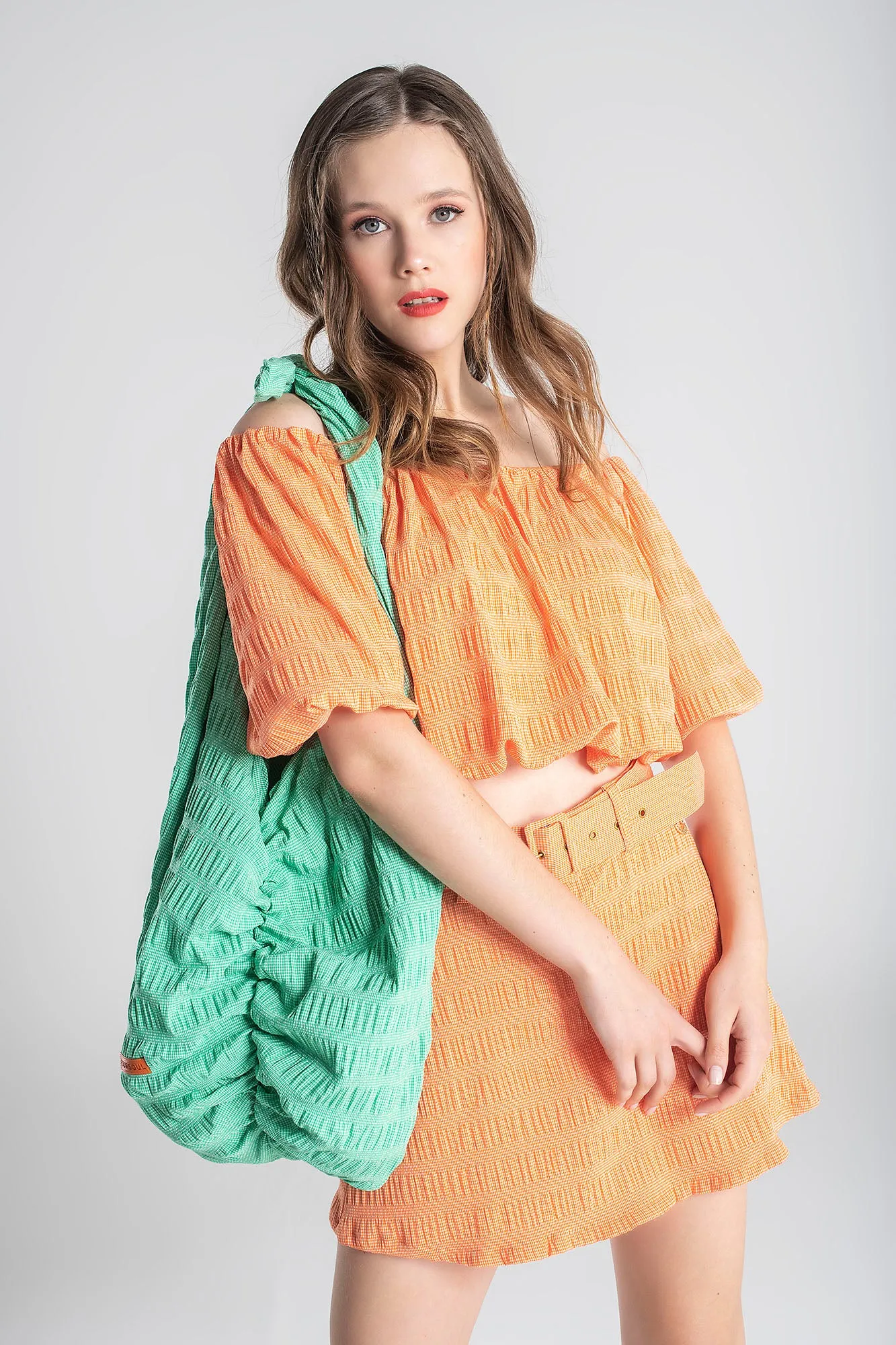 VICHY SKIRT-SHORTS