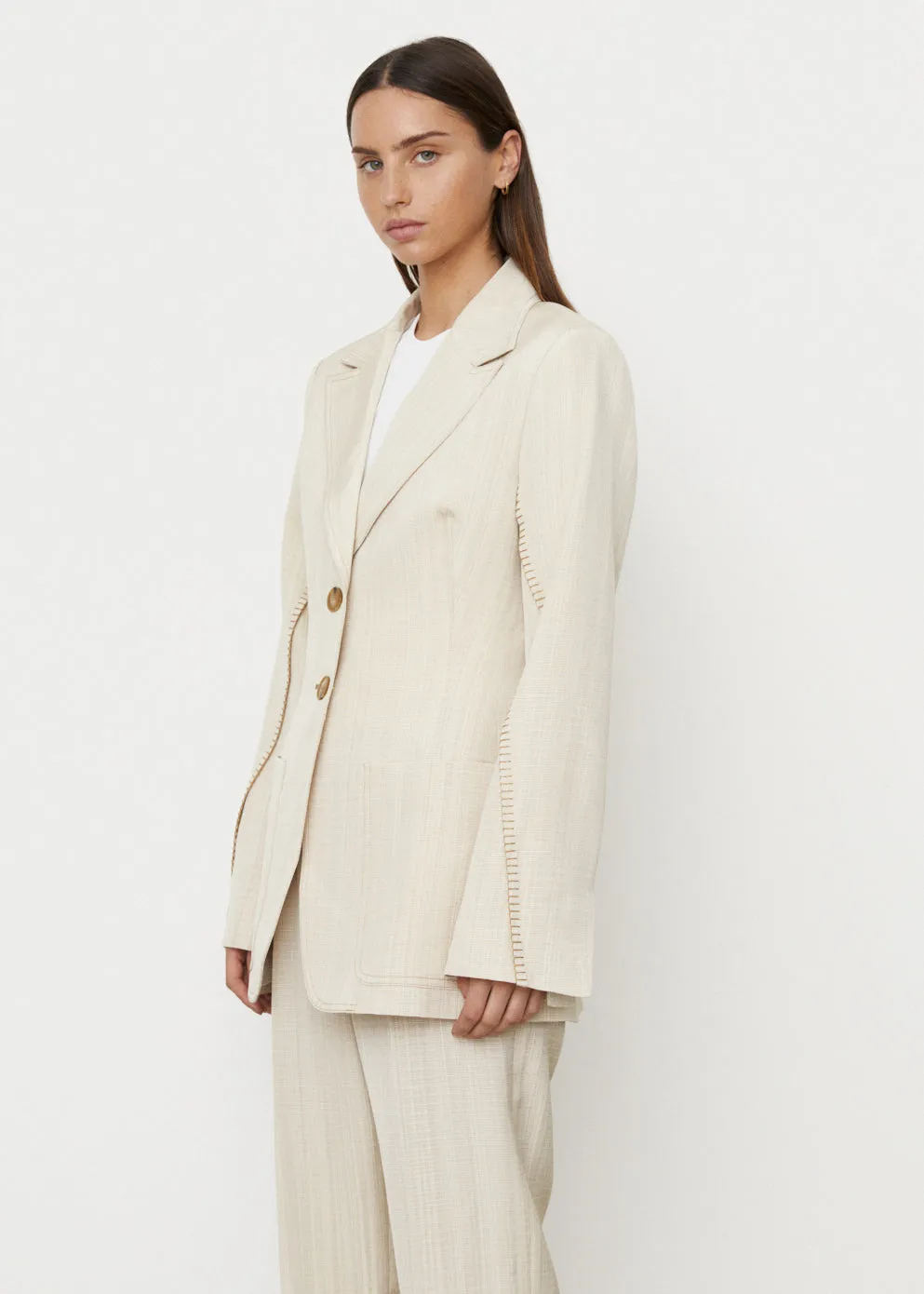 Waisted Stitch Blazer