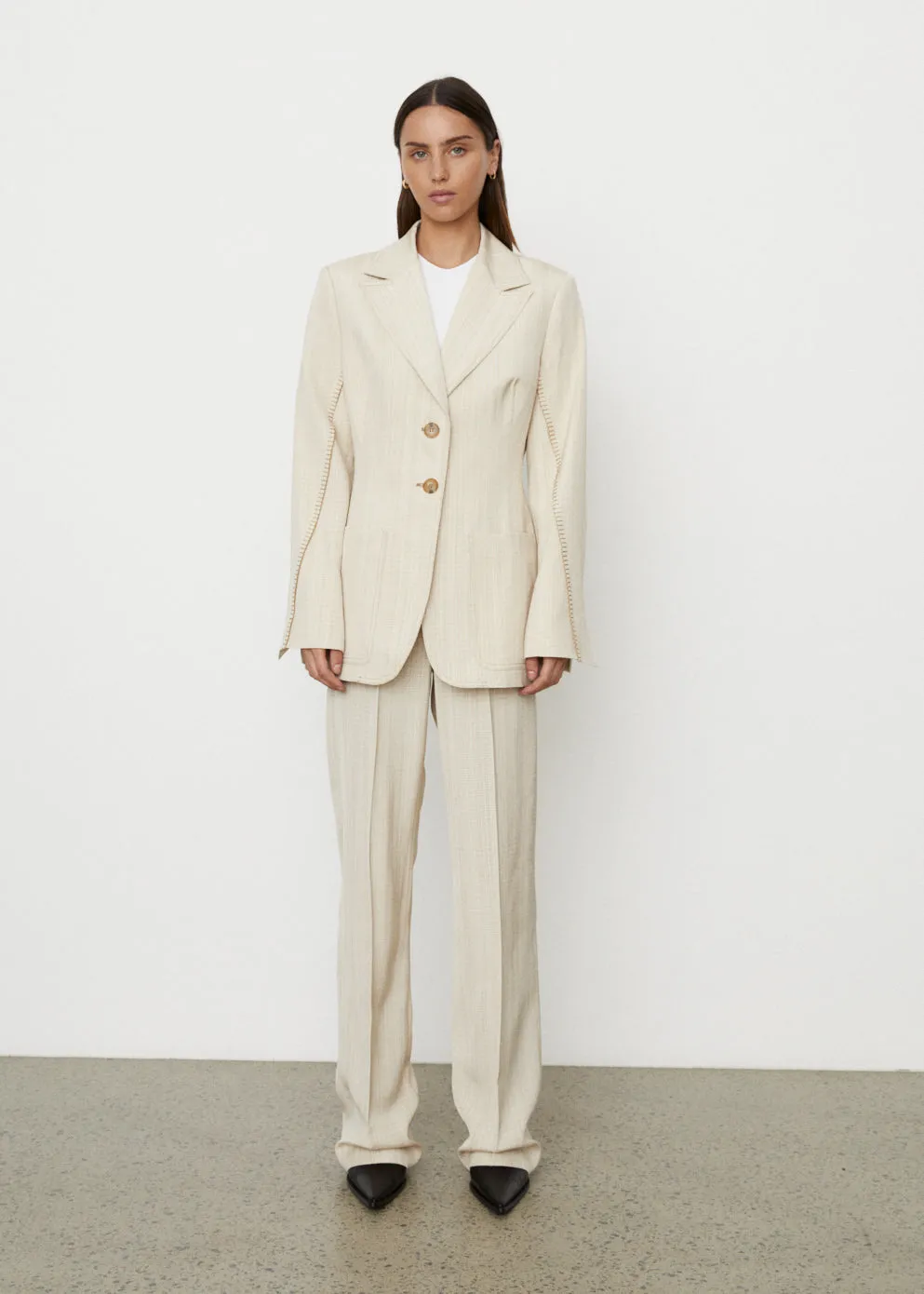 Waisted Stitch Blazer
