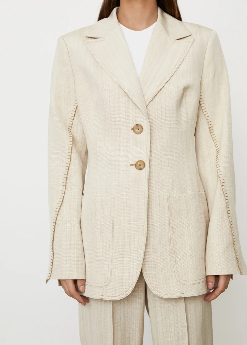 Waisted Stitch Blazer