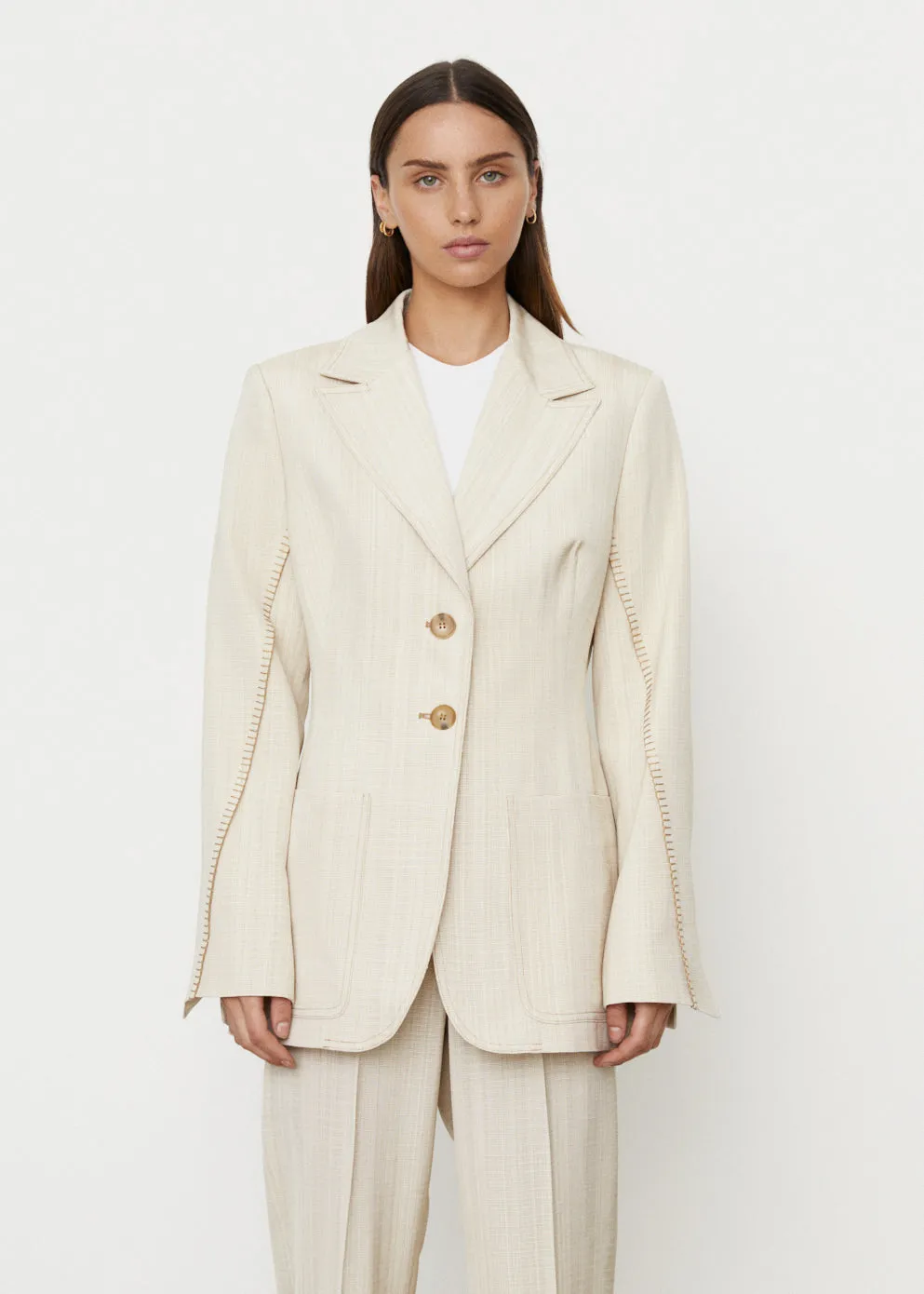 Waisted Stitch Blazer