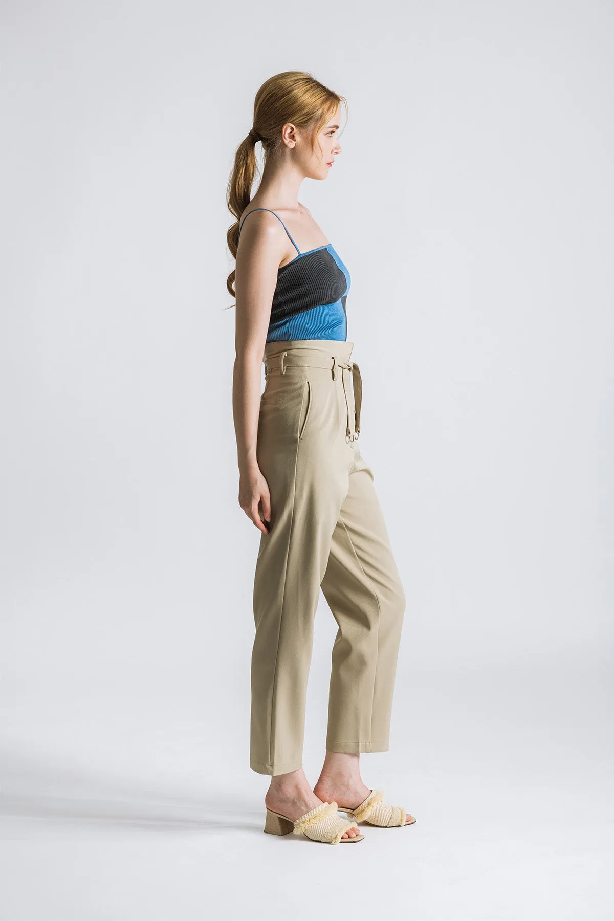 Wavernna Patch Checker Cropped Tank Top