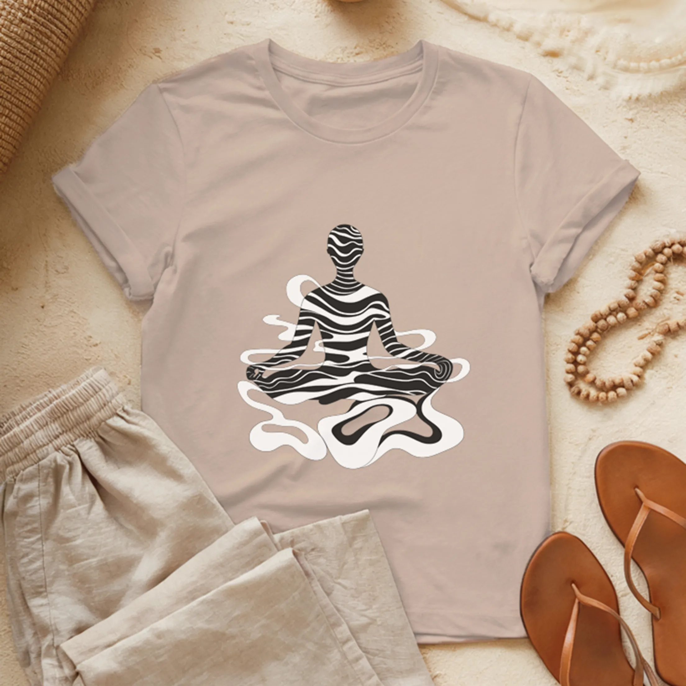 Waves of Serenity Fine Art Graphic T-Shirt