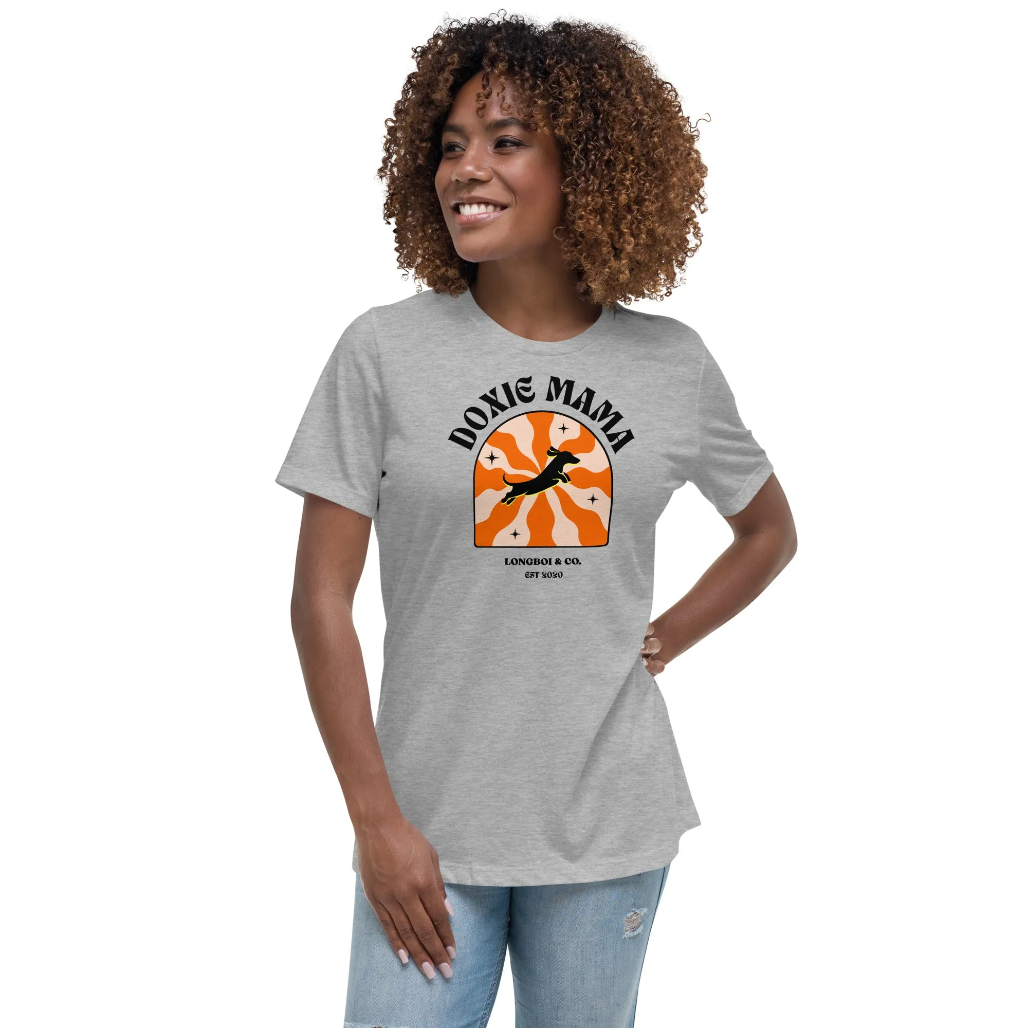 Wavy Doxie Mama Relaxed Fit Tee