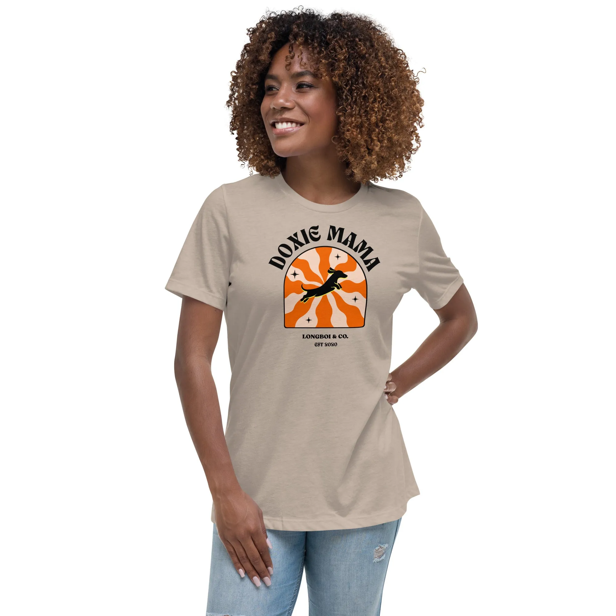 Wavy Doxie Mama Relaxed Fit Tee