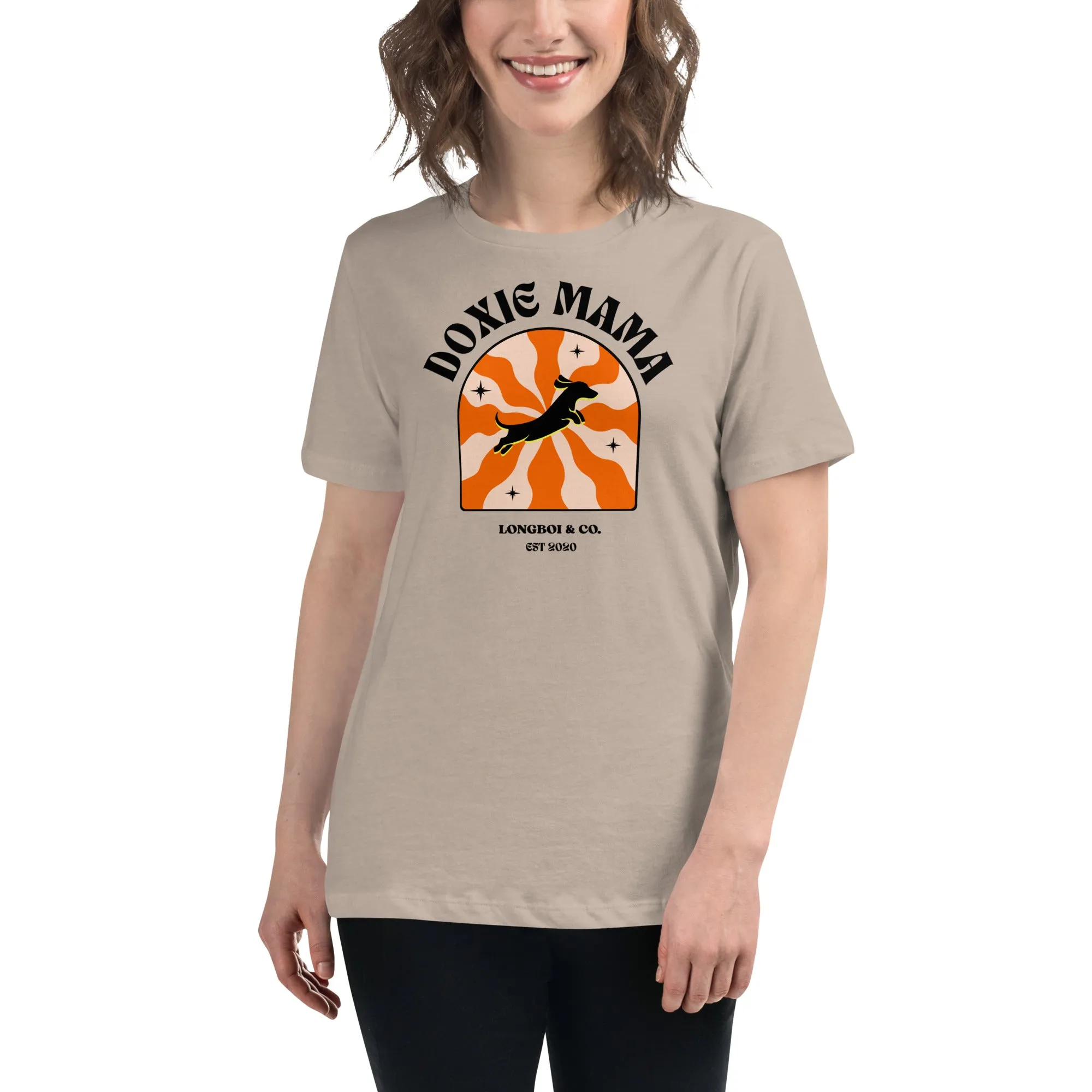 Wavy Doxie Mama Relaxed Fit Tee