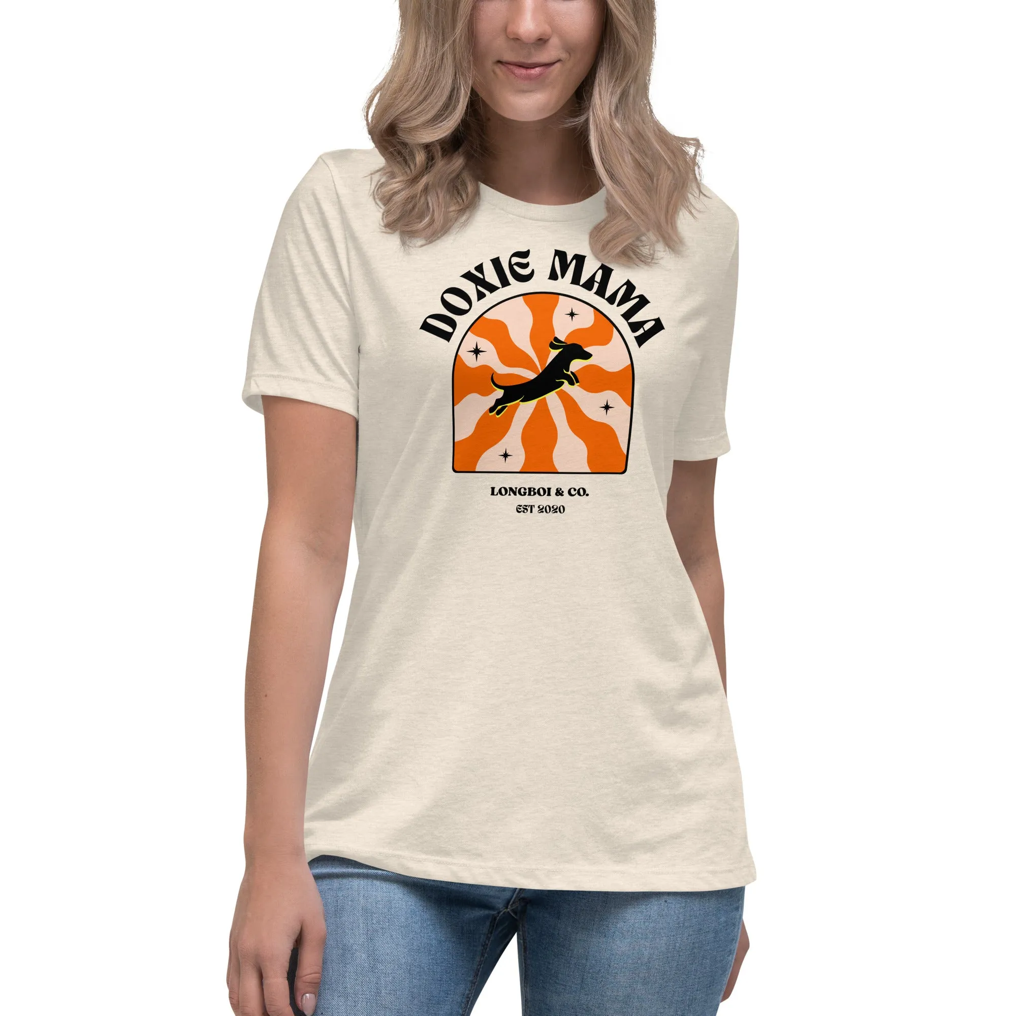 Wavy Doxie Mama Relaxed Fit Tee
