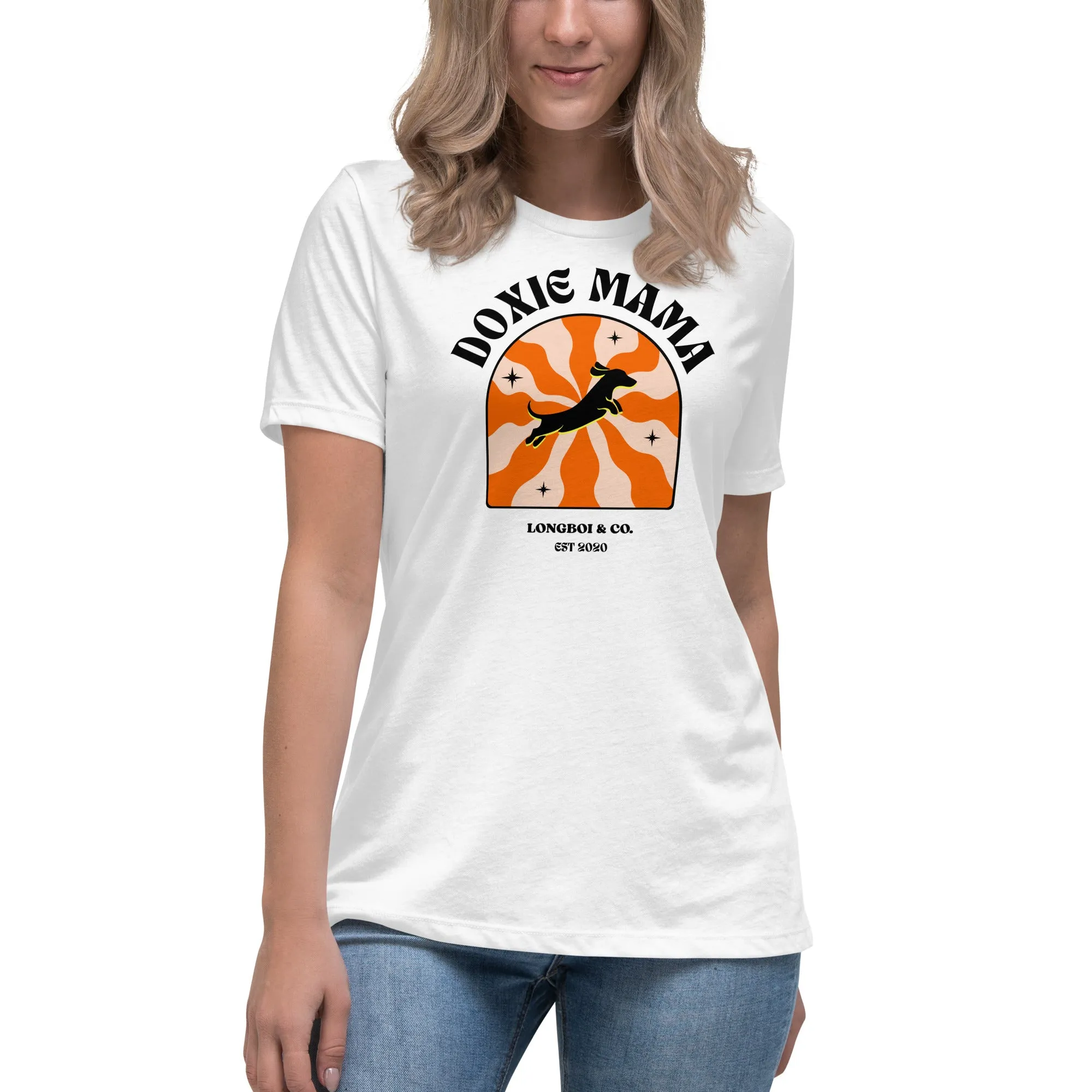 Wavy Doxie Mama Relaxed Fit Tee