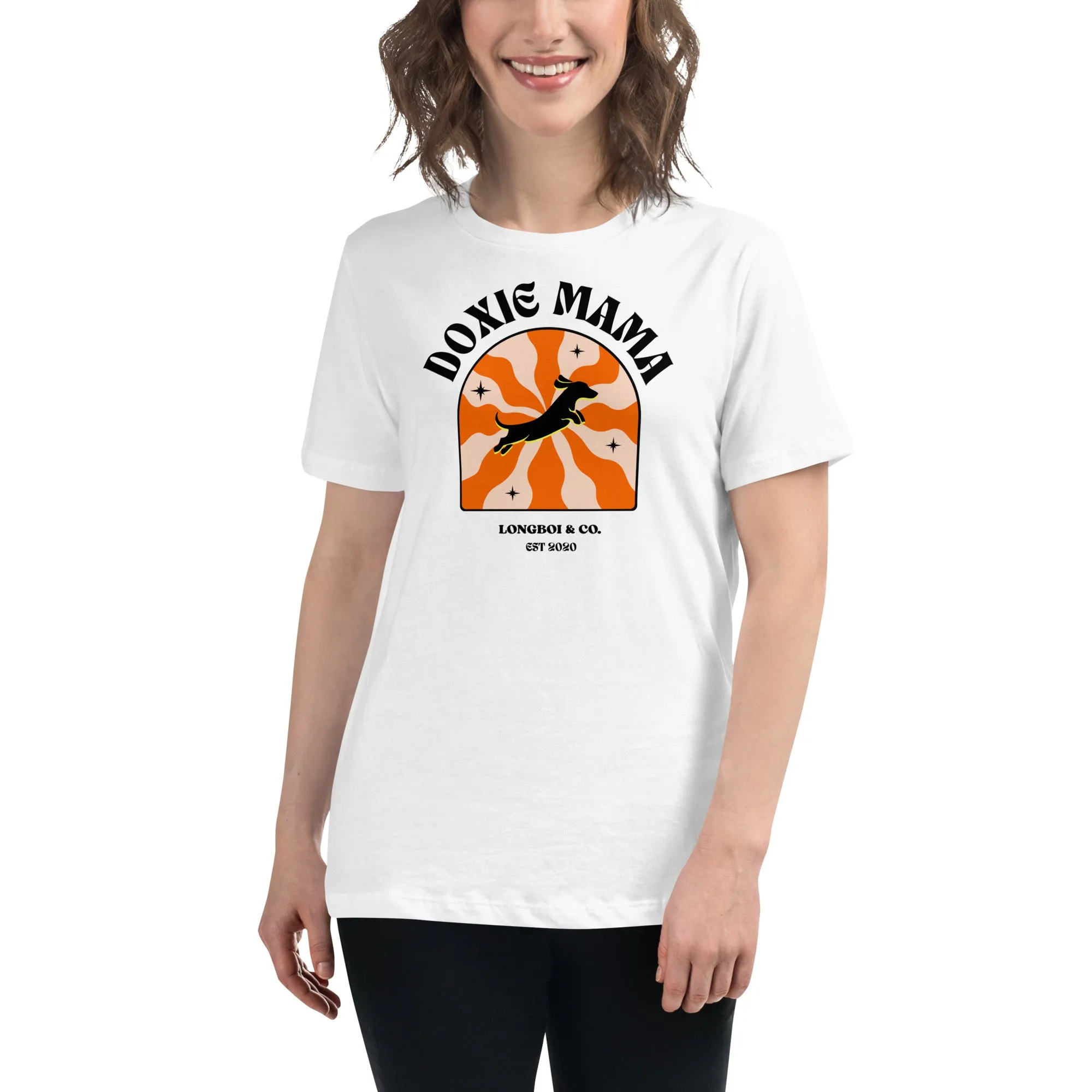 Wavy Doxie Mama Relaxed Fit Tee
