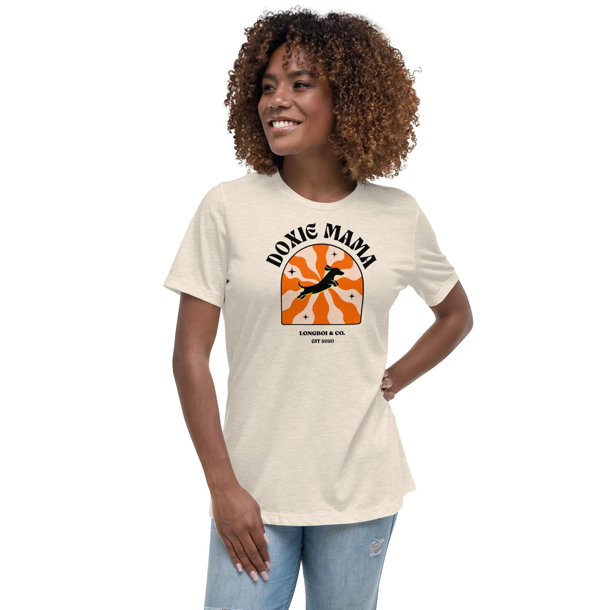 Wavy Doxie Mama Relaxed Fit Tee