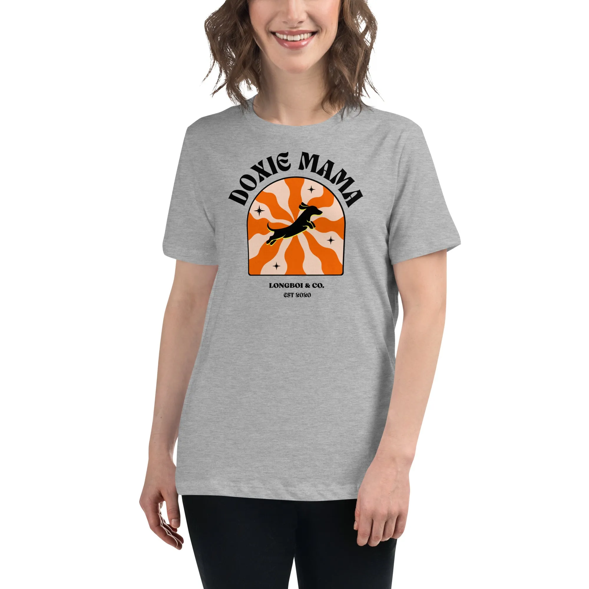 Wavy Doxie Mama Relaxed Fit Tee