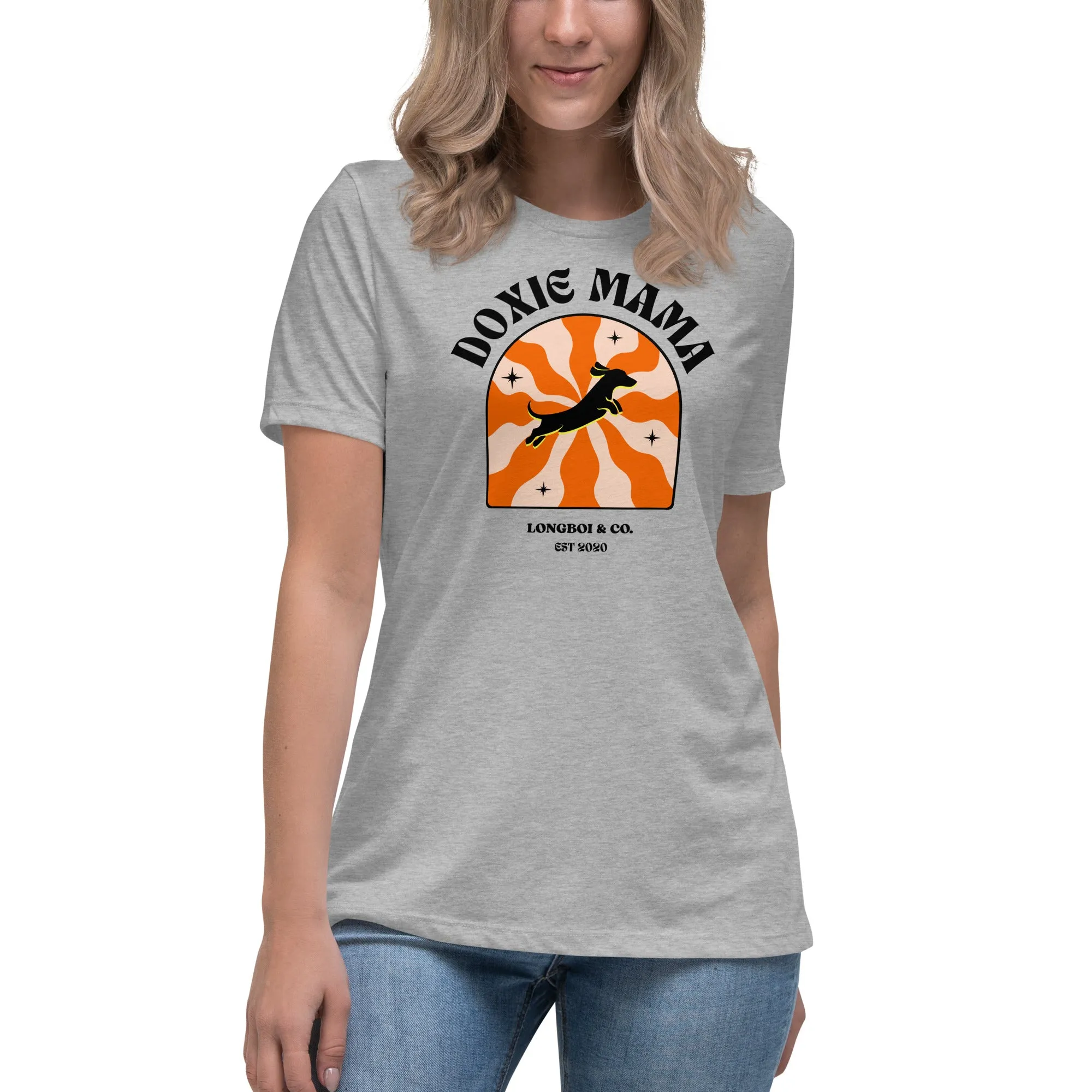 Wavy Doxie Mama Relaxed Fit Tee