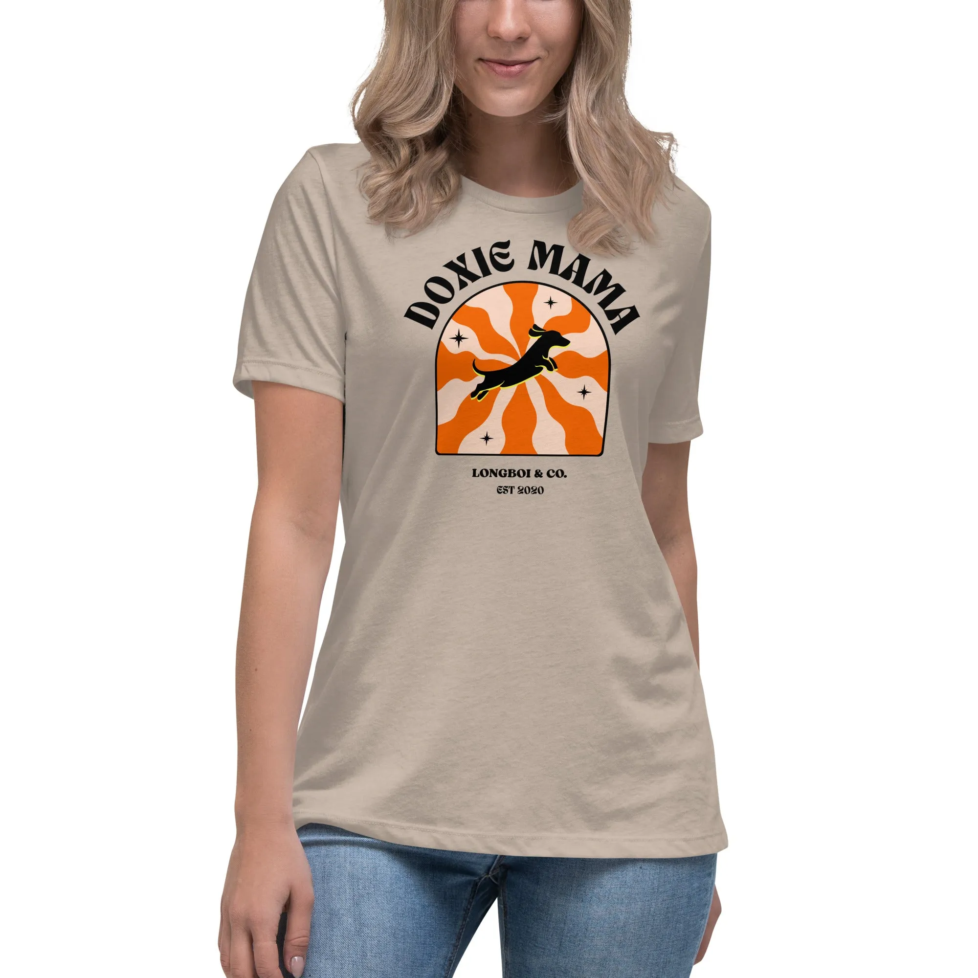 Wavy Doxie Mama Relaxed Fit Tee