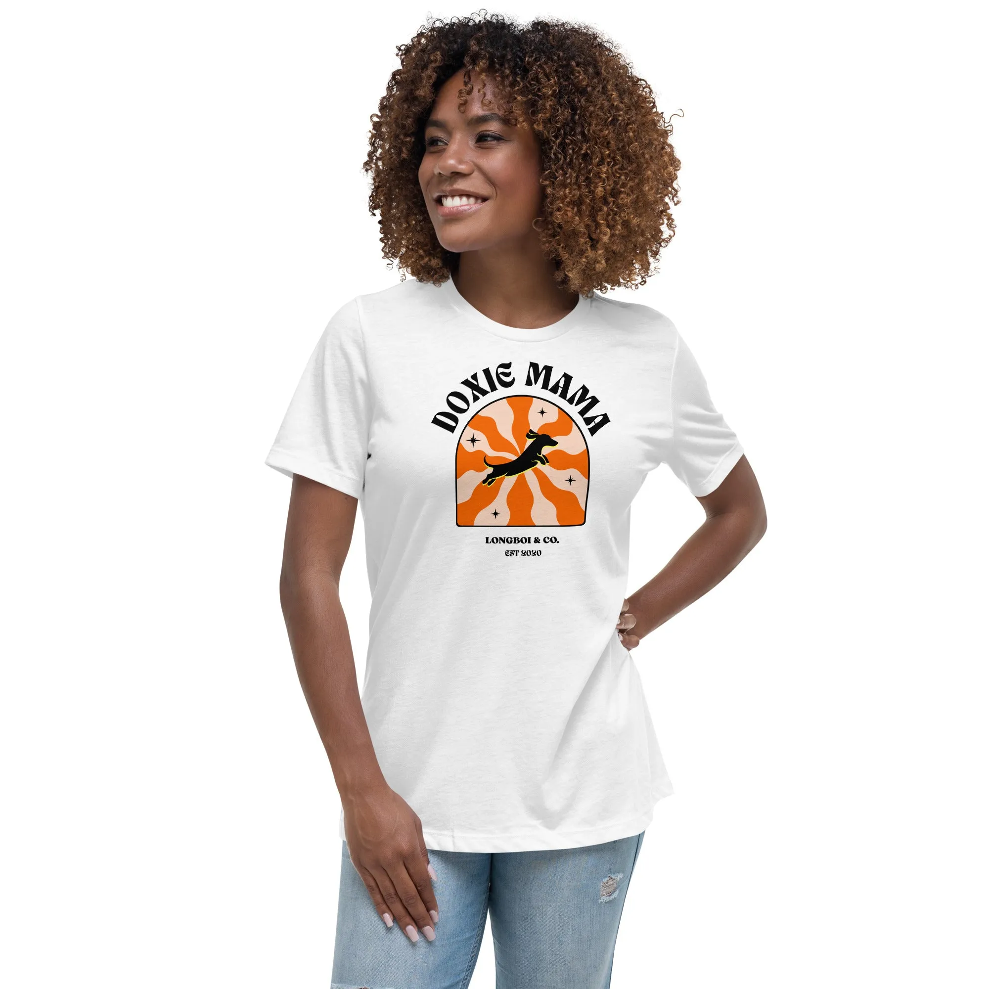 Wavy Doxie Mama Relaxed Fit Tee