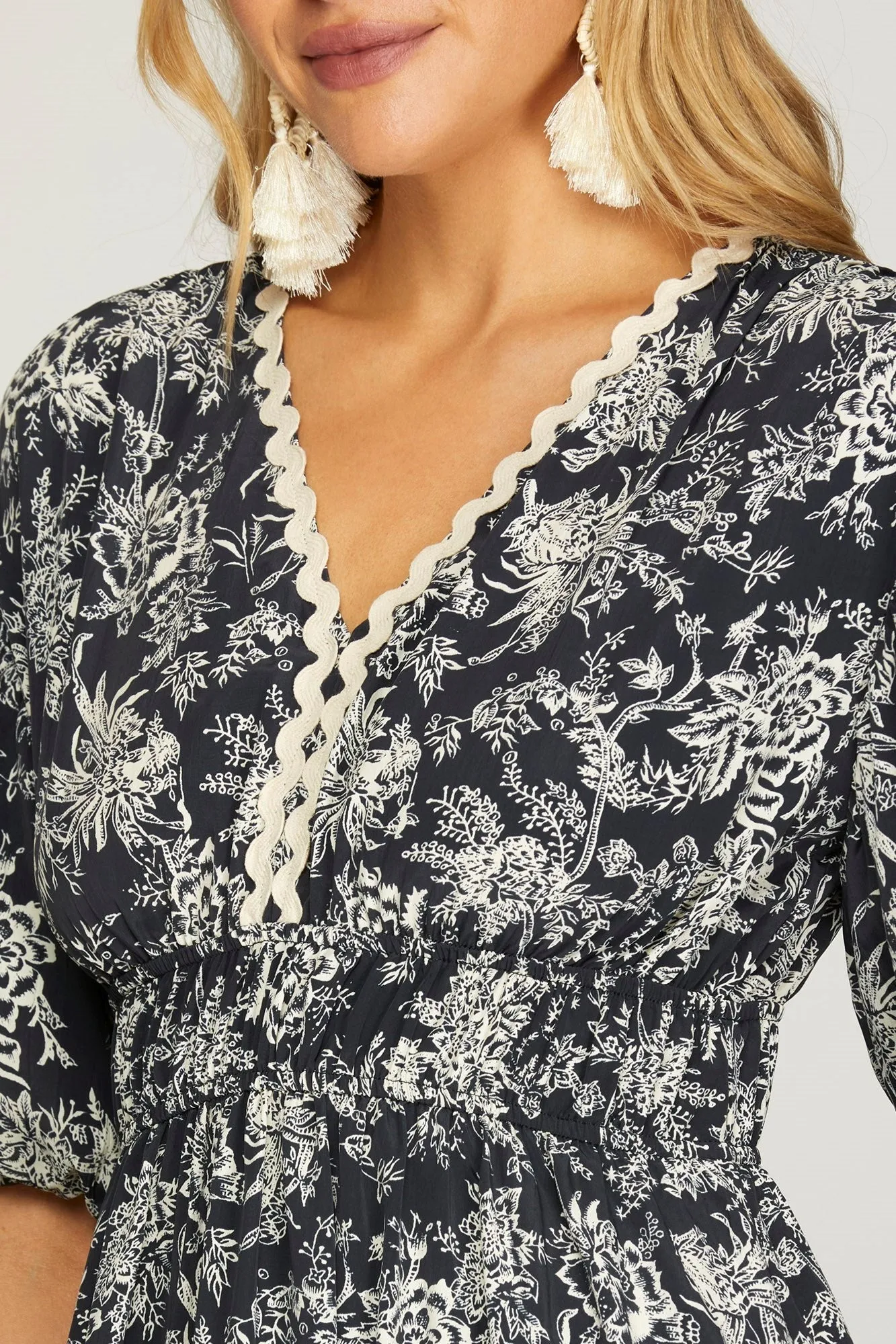 Whimsy Bloom Midi Dress