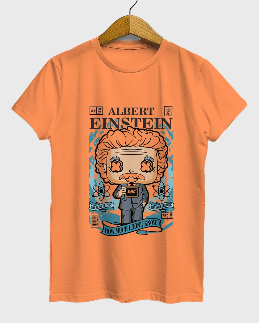 Womens Relaxed Fit TShirt Trending Albert Einstein