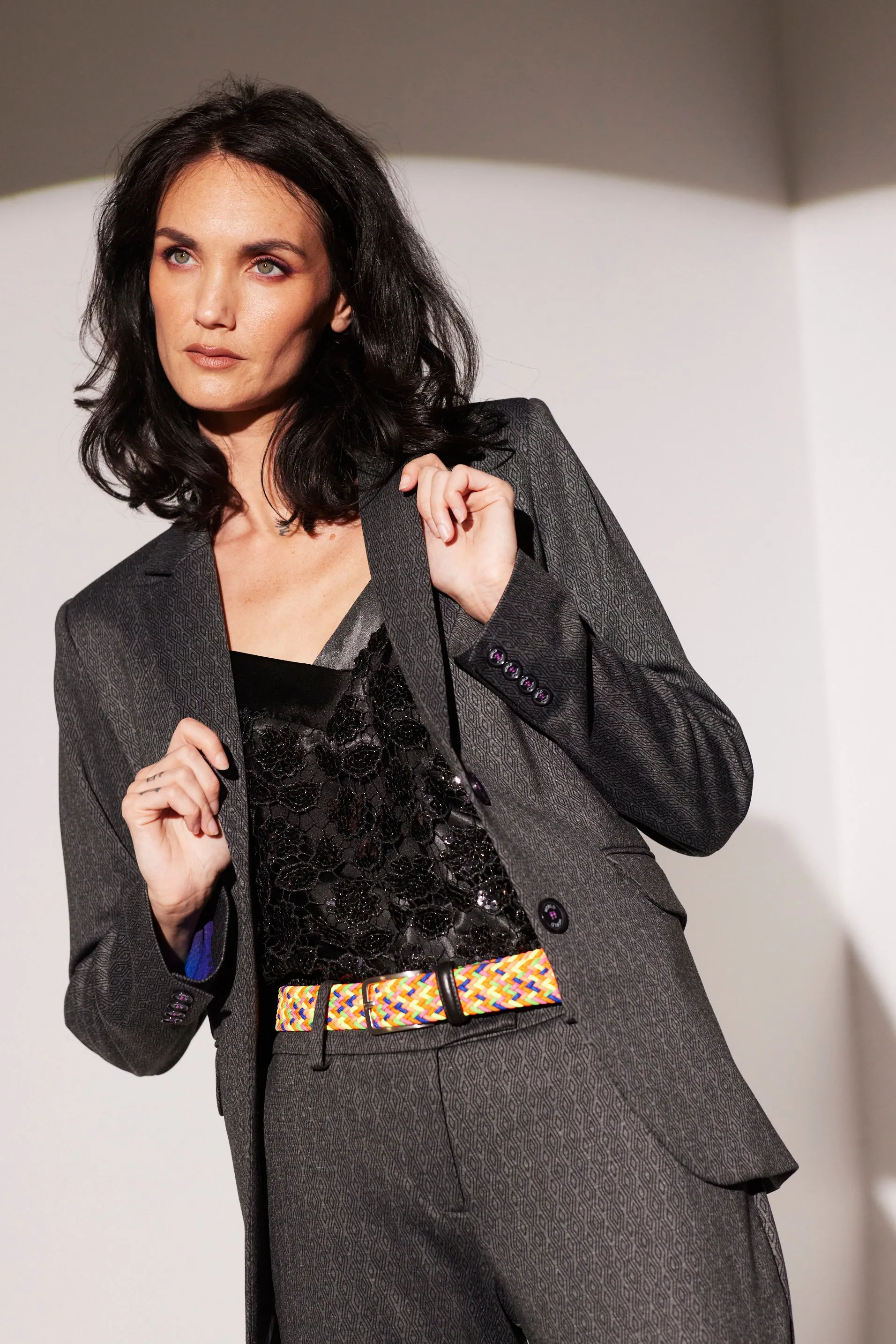 WORLD 5504 Strozzi Blazer Charcoal & Black