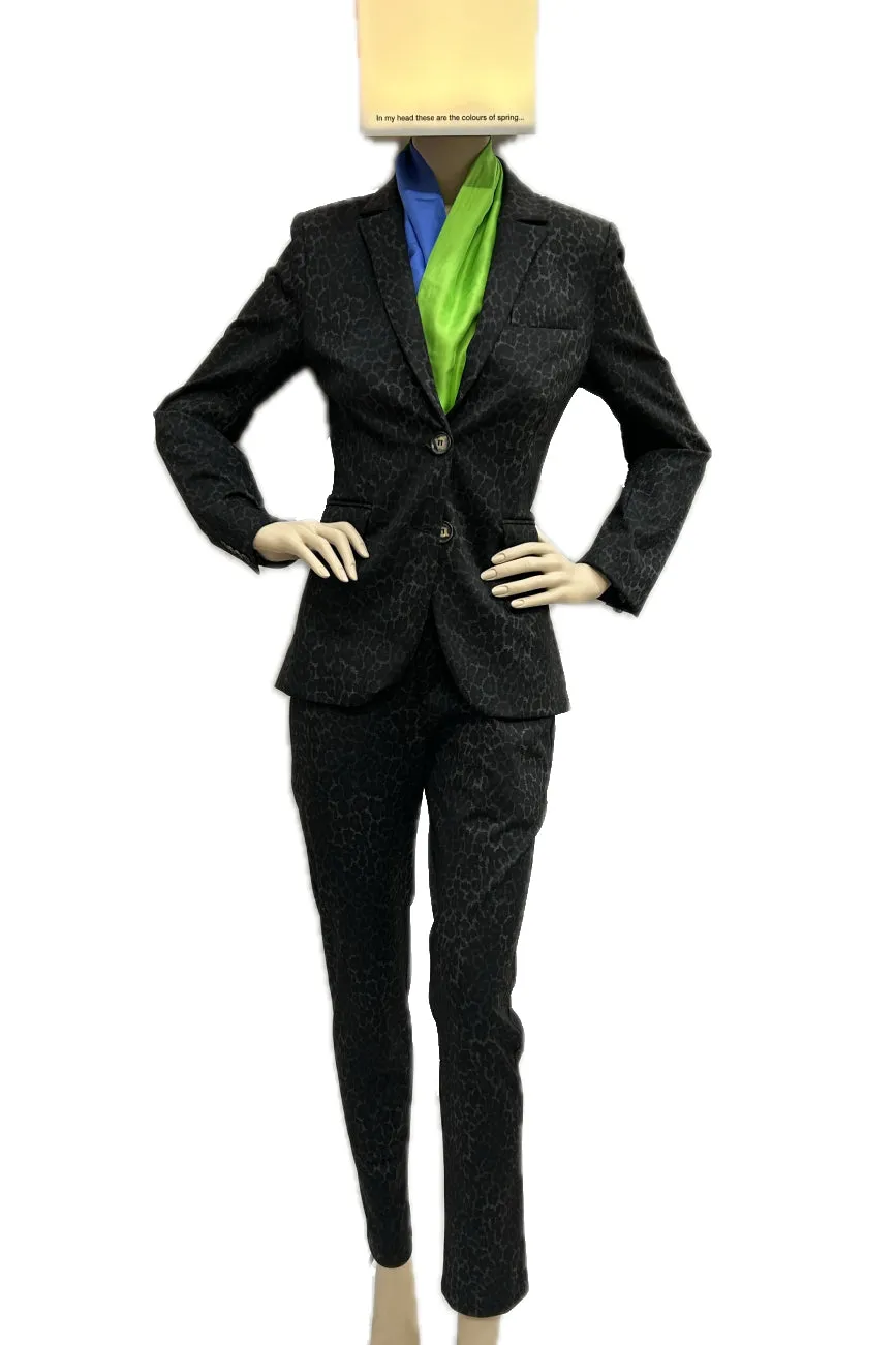 WORLD 5590 Nonconformity Blazer Charcoal Leopard
