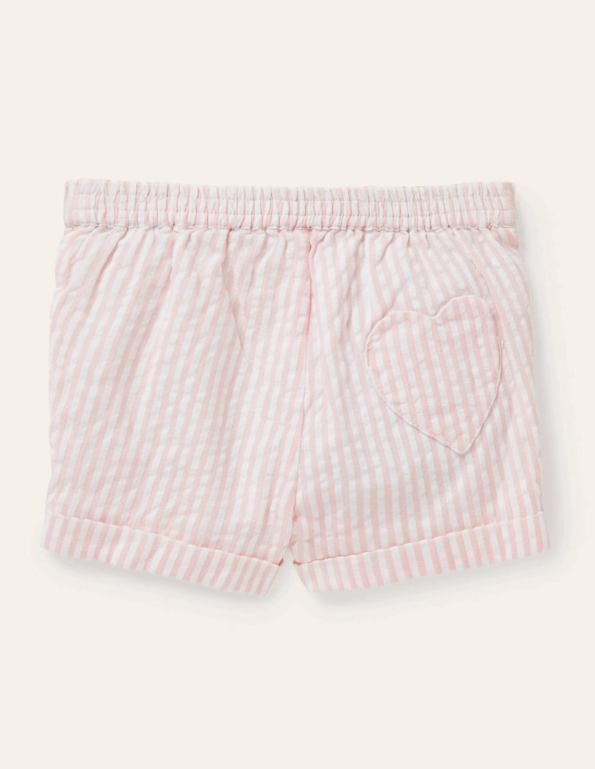 Woven Bloomers-Ivory/Pink Lemonade Ticking