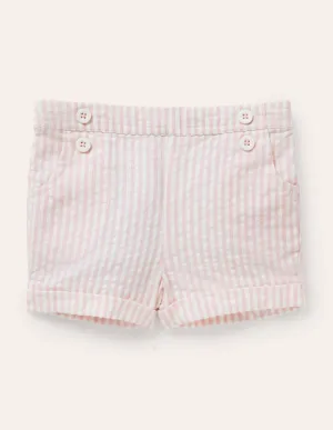 Woven Bloomers-Ivory/Pink Lemonade Ticking