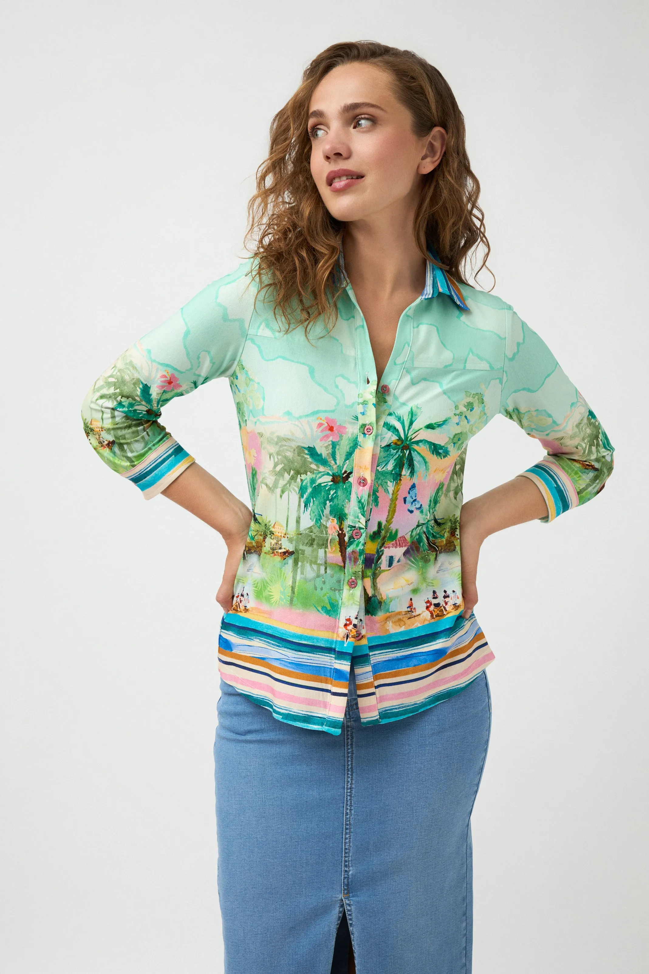 Xenia Shirt - Teal